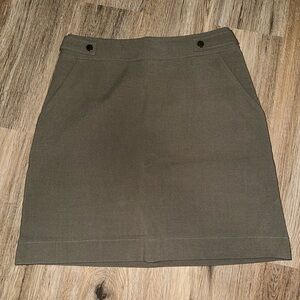 H&M Olive Pencil Skirt